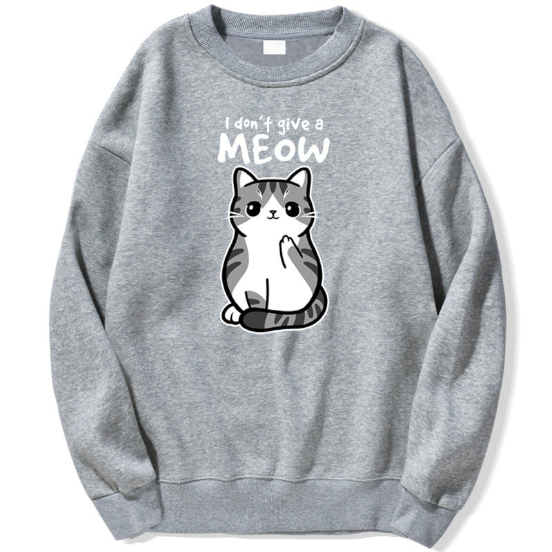 Cartoon Kitten Pattern Sweater European Size