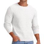 Men's Round Neck Pullover Long Sleeve V-neck