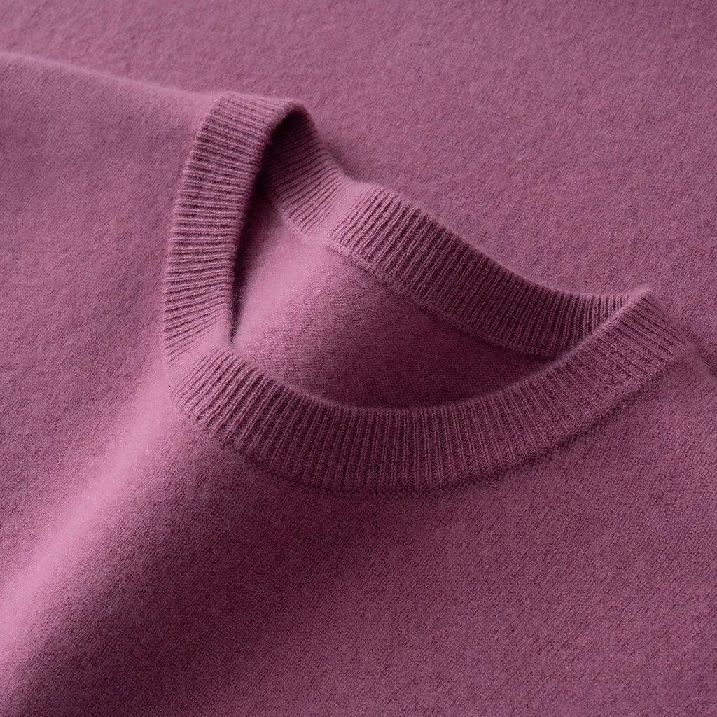 Cashmere Sweater Men's Low Round Neck Business Casual Cashmere Sweater