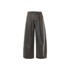 Retro Houndstooth Pattern Loose Wide-legged Versatile Casual Pants