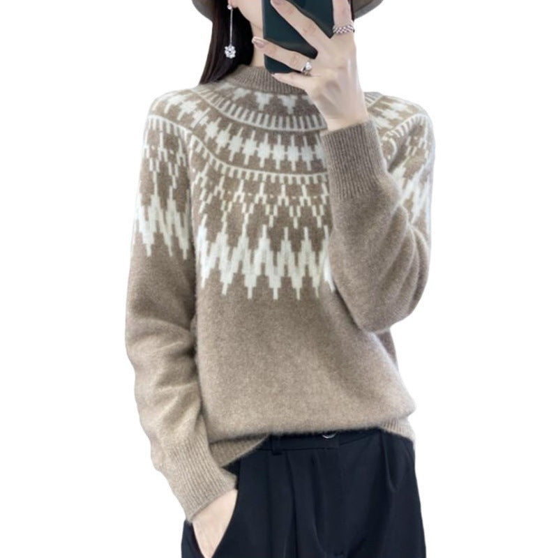 Half Turtleneck Seven-pin Thickened Sweater