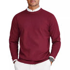 New Men's Round Neck Sweater Long Sleeve Knit