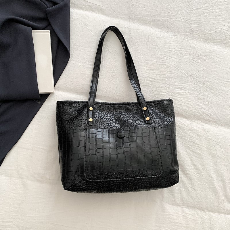 Retro Large Capacity Minimalist Single-shoulder Commuter Fashionable Handbag