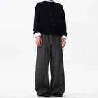 Retro Old Money Style Draping Casual Suit Pants