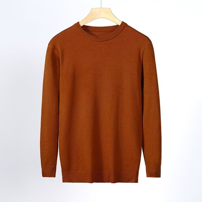 Crew Neck Casual Youth Warm Anti-Pilling Pullover Sweater