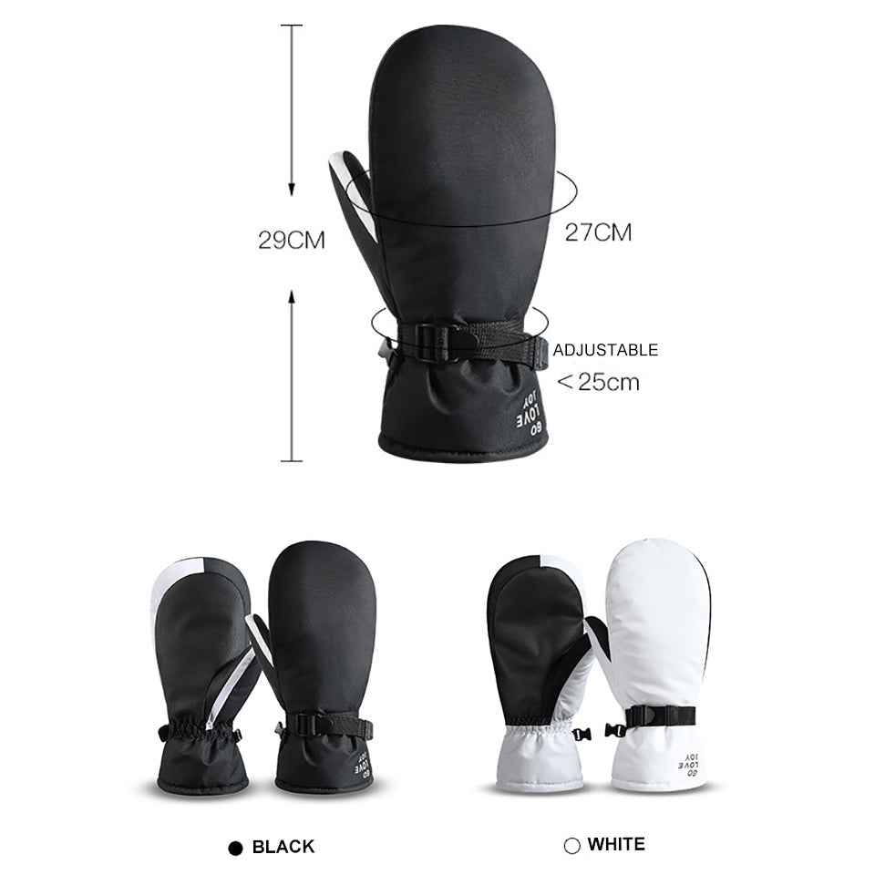 Women's Fingerless Outdoor Riding Warm Ski Gloves