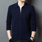 Fully Open Long-sleeve Zipper Thickening Cardigan New Youth Coat