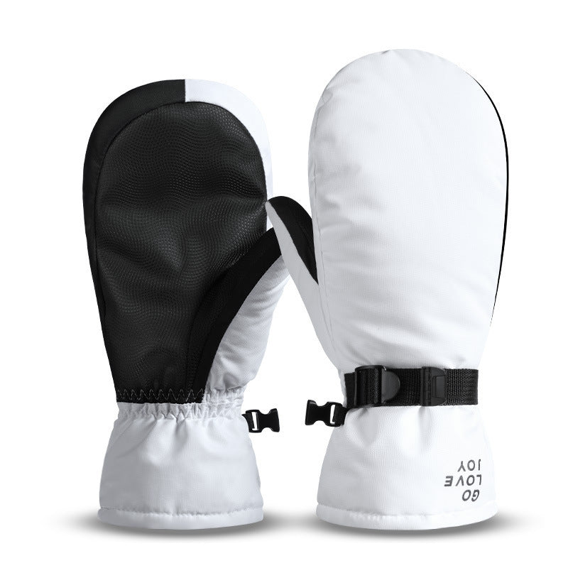 Women's Fingerless Outdoor Riding Warm Ski Gloves