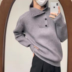 Sweater Men's Idle Style High-grade Round Neck Pullover Loose