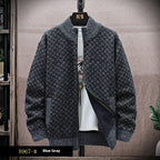 New Men's Casual Zipper Sweater Coat All-matching