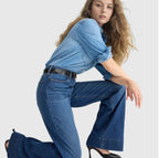 Fashion Loose Elastic Trousers Jeans For Women