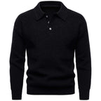Men's British Fashion Polo Collar Sweater