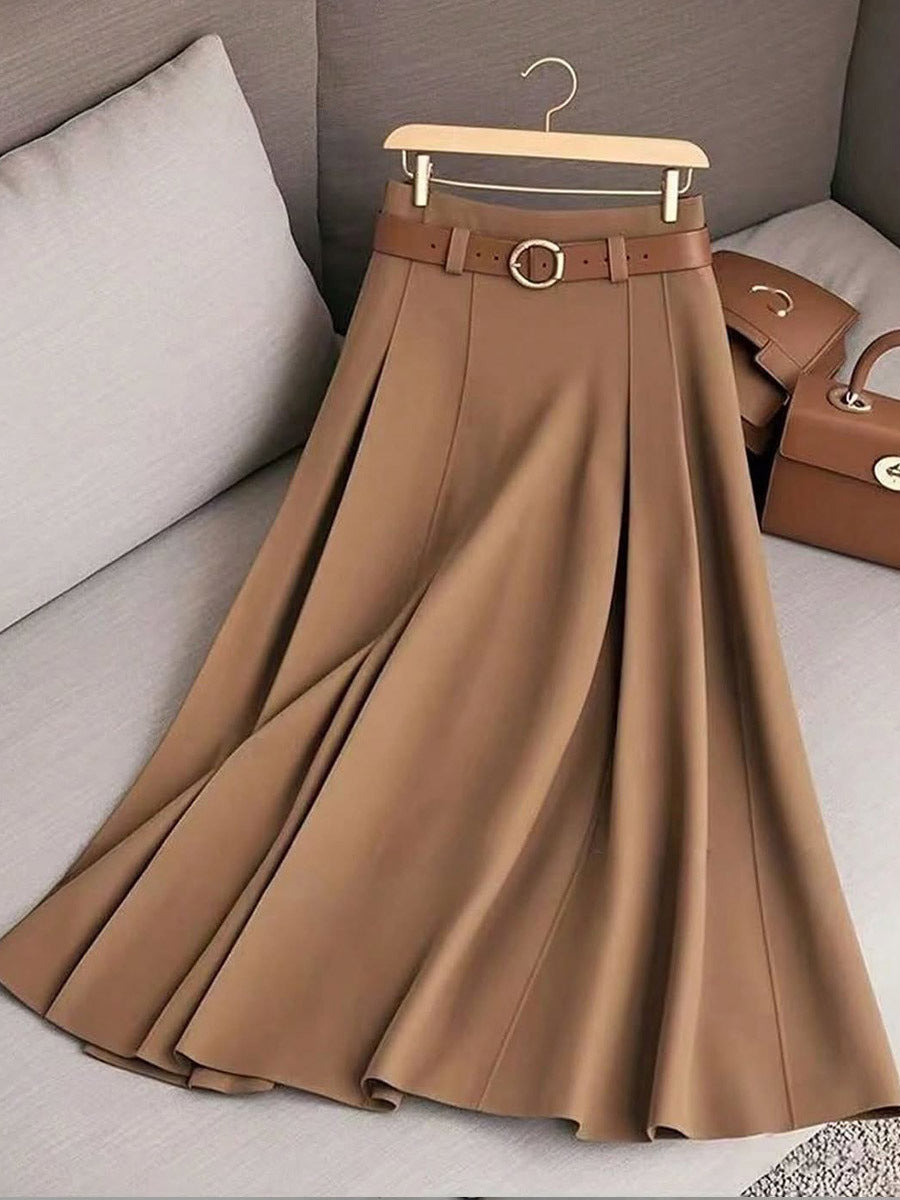 Women's Casual Pleated Skirt Can Be Printed