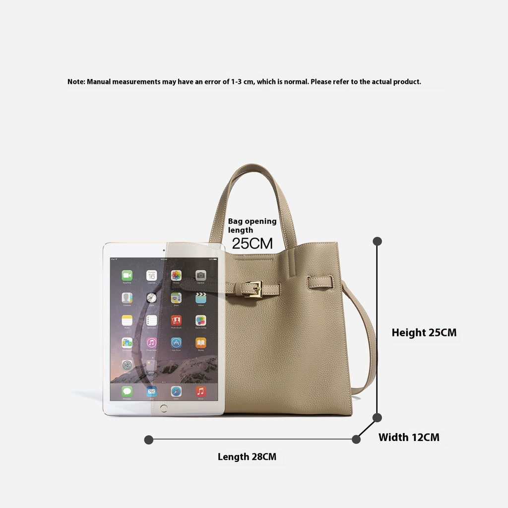 High-grade Large Capacity Genuine Leather Crossbody Commuter Bag