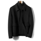 Men's Coat Thickened Double-sided Woolen Lapel Casual Woolen Coat