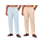 Men's Casual Breathable Drawstring Pants Breathable Casual Pants With Slight Stretch