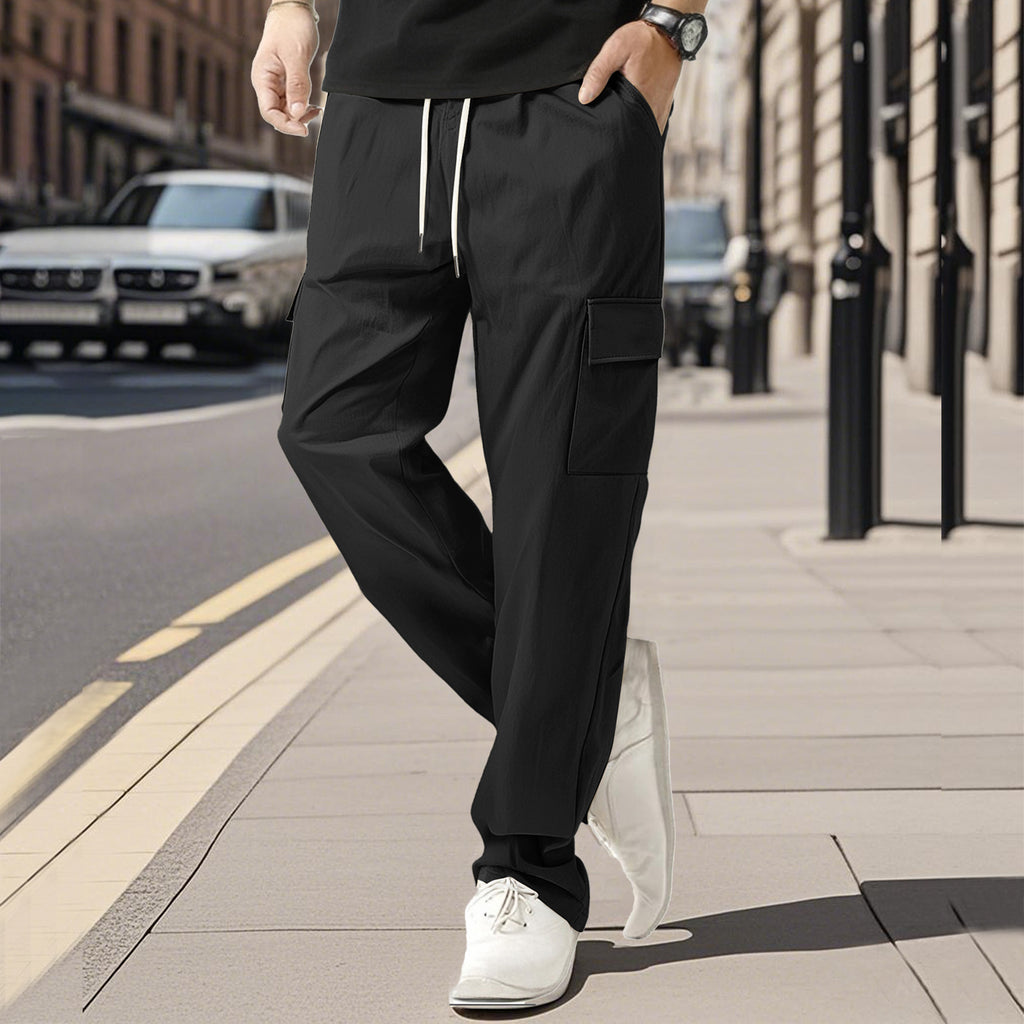 Men's Casual Trousers Loose Thin Fashionable Sports Quick-drying