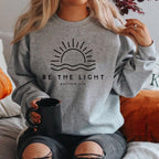 Women's Fleece-lined Crew Neck Sweater Plain Slogan Printing
