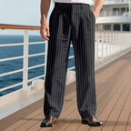 Loose Breathable And Simple Vertical Straight Men's Casual Pants