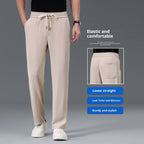 Cool Light Wide-leg Elastic Pants Made Of Trousers