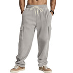 Multi-pocket Loose Wide Leg Casual Trousers