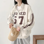 Design Sense Niche Couple Coat High Street Two Bars Raglan