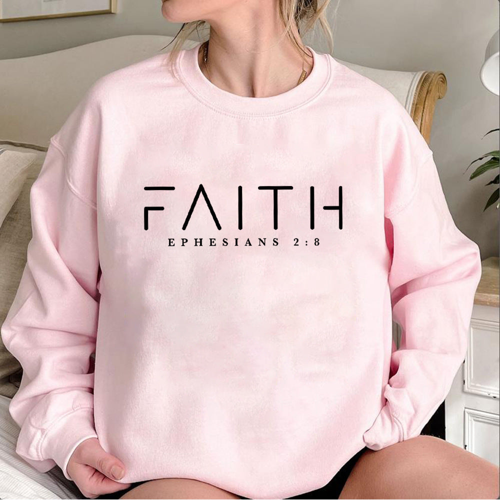Trendy Faith Sweatshirt Bible Verse Shirt Christian Clothing