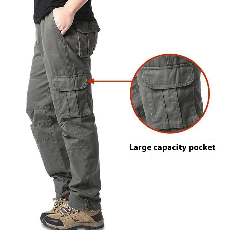 Men's Multi-pocket Plus Size 100 Cotton Cargo Pants