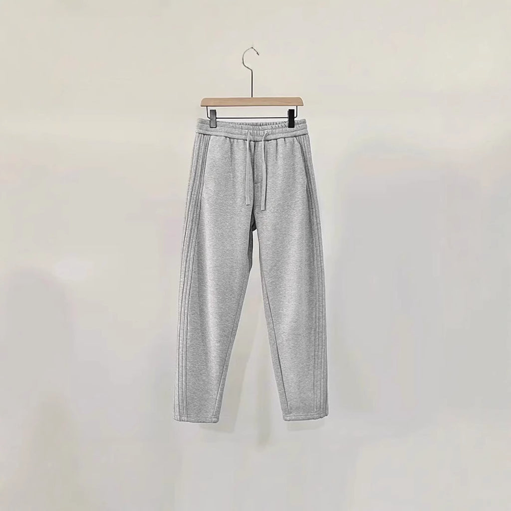 Heavy Industry Pleated Stand Cut Banana Pants Loose Wide Leg Solid Color