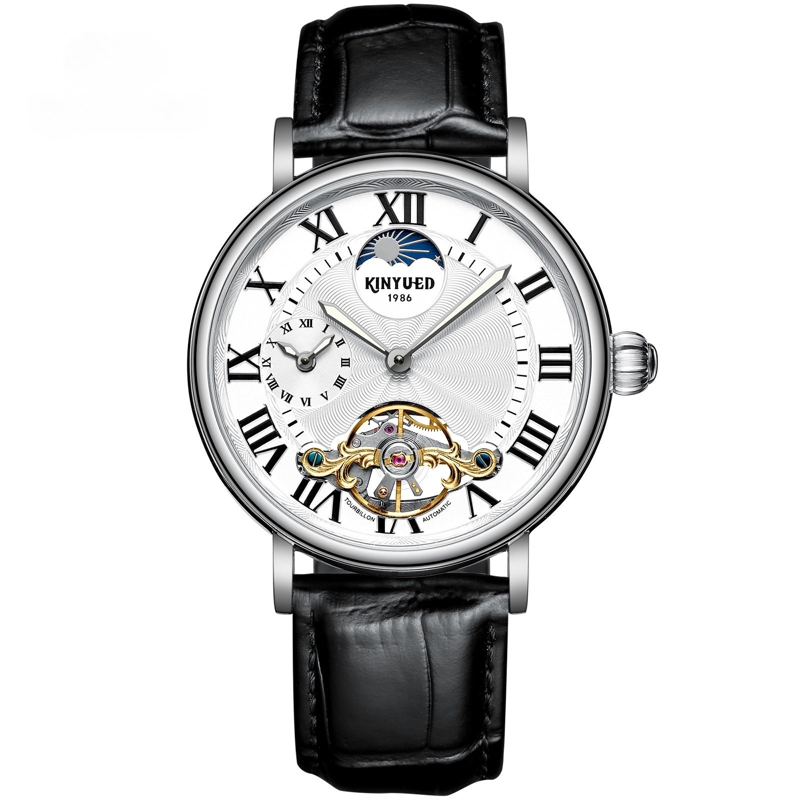 Tourbillon Automatic Mechanical Watch Luminous Hollow Men's