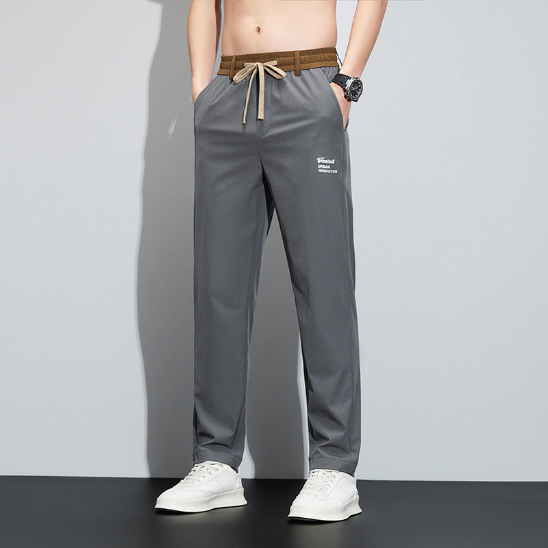 Ice Silk Quick-drying Loose Straight Sports Casual Pants