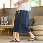 Summer Plus Size Cotton And Linen Casual Shorts