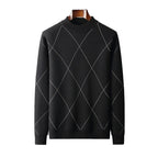 Round Neck Trend Loose Leisure Warm Long Sleeve Men's Sweater
