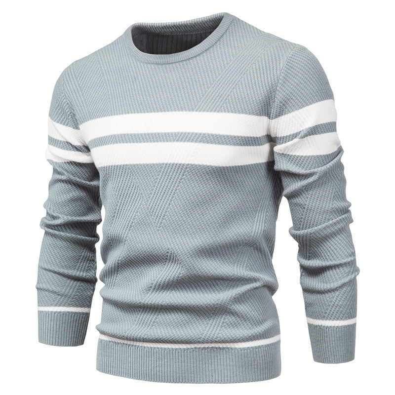 Men's Pullover Multi-color Round Neck Men's European-style Plus Size Sweater