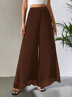 Casual Chiffon Wide-leg Pants Loose Trousers