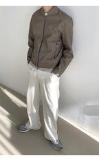 Men's Loose Solid Color Corduroy Ankle-tied Casual Pants