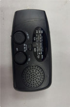 Solar hand crank USB charging radio flashlight