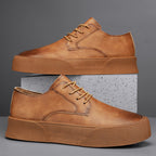 Lace-up Platform Korean Casual Shoes Retro Men's Shoes Board Shoes