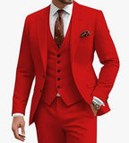 Men's Casual Business Wedding Three-piece Suit