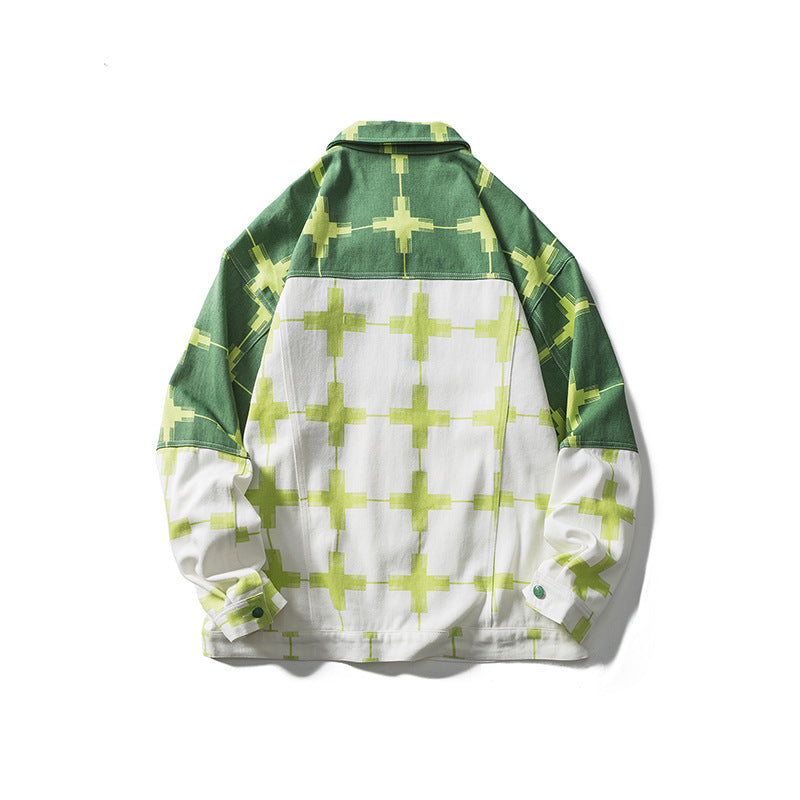 Stitching Men's Jacket Jacket Army Green Jacket Men