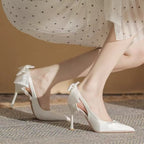 New Wedding Shoes Bridal Shoes Bow Satin Bridesmaid Shoes