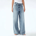 High Waist Wide Leg Jeans Daily Comfortable, Casual And Versatile