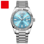 Luminous Waterproof Business Steel Belt Wrist Watch