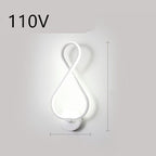 led wall lamp nordic minimalist bedroom bedside lamp