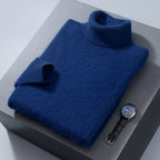 Men's High-neck Cashmere Sweater Solid Color Versatile