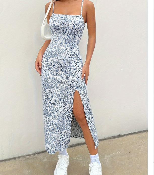 Leopard Print Sheath Long Dress