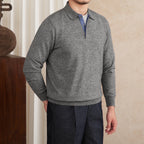 Slim-fit Lapel Polo Shirt Wool Knitted T-shirt