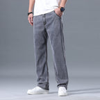 Lyocell Jeans Men's Loose Straight Casual