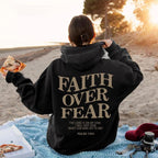Hoodie Faith Fear Printed Sweatshirt