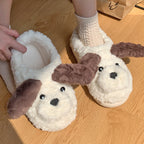 Cute Warm Nose Dog Shoes Room Non Slip Cotton Slippers